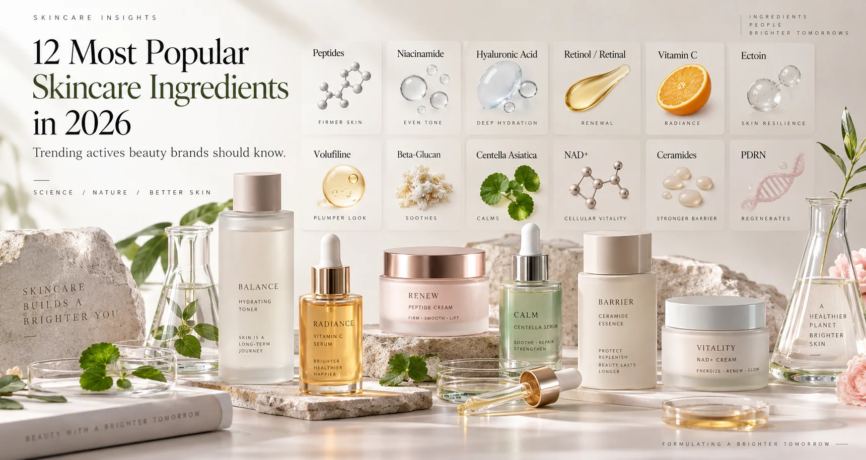 Top 12 Most Popular Skincare Ingredients in 2026